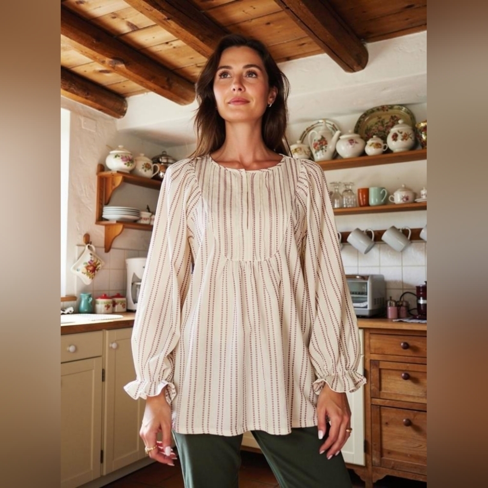 Women's Clothing| Elizabeth And James Boho Peasant Top - Picture 3 of 6